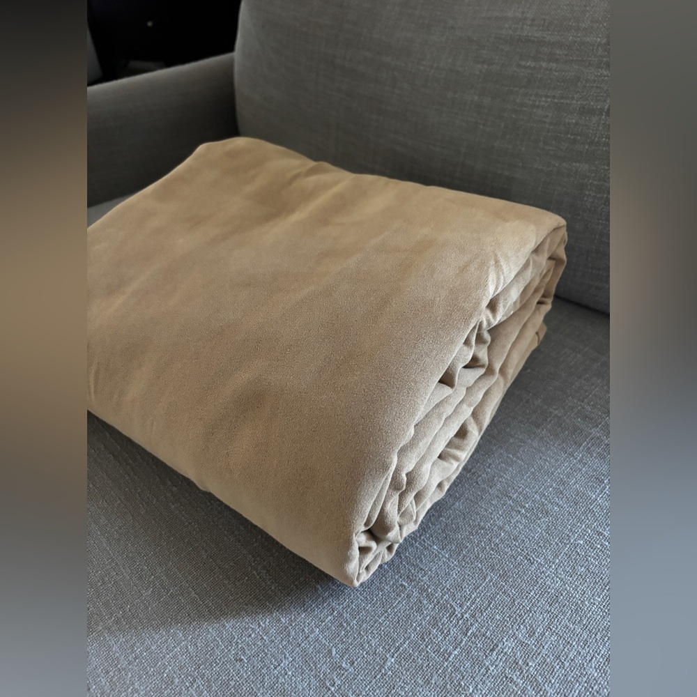 Pottery Barn Mesa Everyday Suede Twin Duvet Cover